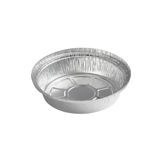 7 no. Round Silver Container